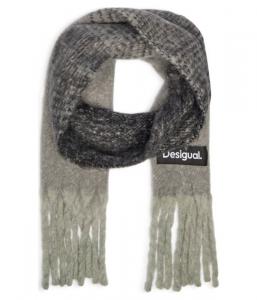 Шарф женский Desigual с кисточками, серый
