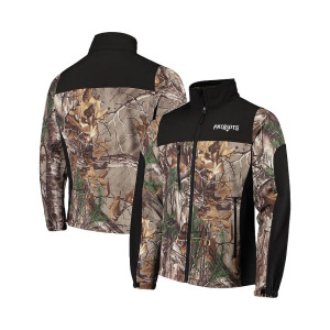 Мужская куртка Realtree Camo и черная New England Patriots Circle Hunter Softshell с молнией во всю длину Dunbrooke, зеленый