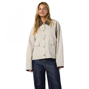 Куртка Noisy May Nora с вельветовым воротником, бежевый