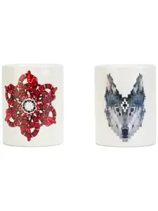 Свеча 'marcelo burlon x seletti', 10х7,5 см, Marcelo Burlon County Of Milan, белый