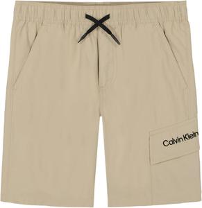 Шорты-карго Calvin Klein для мальчиков, затягивающиеся на шнурок, White Pepper
