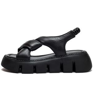 Jay Женские сандалии на одной застежке черные, цвет Black