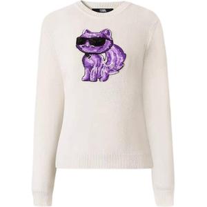 Свитер KARL LAGERFELD женский белый KARL LAGERFELD / Karl Lagerfeld Jeans
