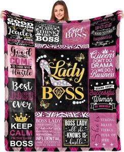 Плед для женщины-босса FTRUNCH 50x60 дюймов, черный