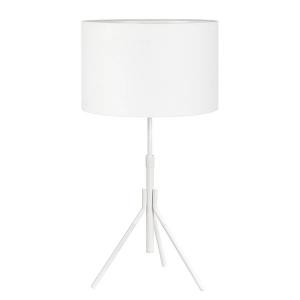 Настольная лампа Markslöjd Sling, смешанная ткань / нержавеющая сталь - 1 пламя - белый