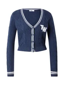 Tally Weijl Вязаный кардиган в синем цвете