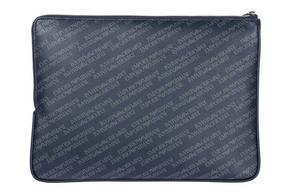 Клатч из ПВХ унисекс темно-синий EMPORIO ARMANI