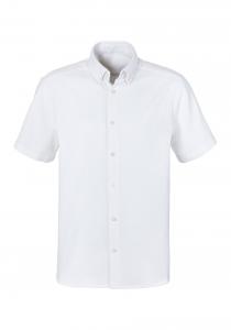 Рубашка на пуговицах классического кроя H.I.S, белый