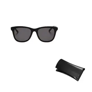 SAINT LAURENT Солнцезащитные очки нестандартной формы мужские черные, Black