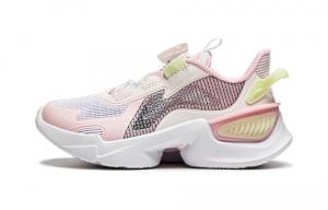 Кроссовки детские Dragonfly Leap V2 PS Low-top белые/розовые Lining Young, розовый