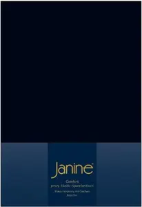 Простыня на резинке Janine Design из эластичного джерси (для кроватей с пружинным блоком) TOPPER 5001 Цвет черный Размер 100x200 см Original Janine