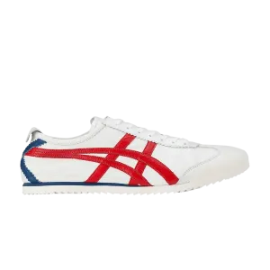 Кроссовки Onitsuka Tiger Mexico 66 Deluxe White Classic Red, белый