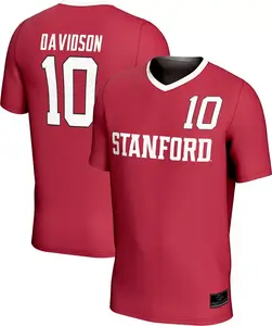 Полная сублимированная копия футбольного Джерси PrSphere Youth Stanford Cardinal # 10 Cardinal Tierna Davidson ProSphere