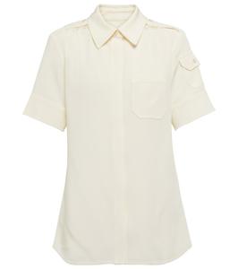 Креповая рубашка Victoria Beckham, белый