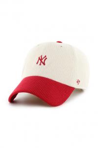 Хлопковая бейсболка MLB New York Yankees 47 Brand, бежевый