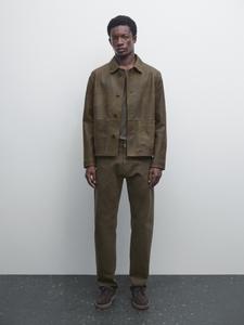 Джинсы Slim Fit Massimo Dutti, серо-зеленый