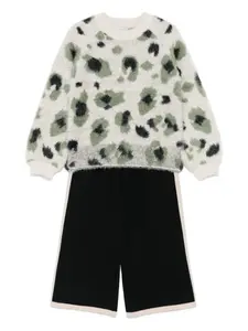 Комплект брюк с абстрактным узором Abel & Lula, черный