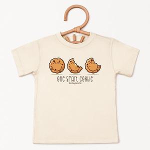 Smileyworld one smart cookie - футболка с принтом для малышей The Juniper Shop, Cream