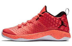 Баскетбольные кроссовки мужские низкие оранжевые/белые/черные Jordan