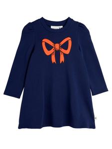 Платье на каждый день стандартный крой Bow 2515011360 Mini Rodini, синий