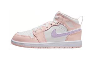 Jordan Air Jordan 1 Детские баскетбольные кроссовки PS, Pulse Magenta/Pulse Mint/Purple Rush