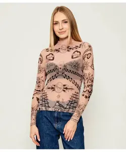 Горчичный полуводолазка Slim fit Pinko, бежевый