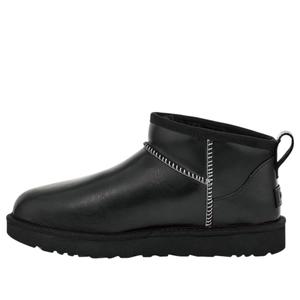 Угги (WMNS) UGG Classic Ultra Mini LTHR Regen Snow Boots 'Black'