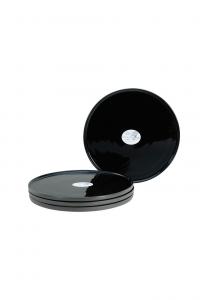 Тарелки столовые Creatable Futuro, 4 предмета, черный