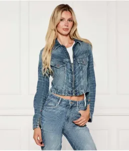 C_Dnm ZP TRCK джинсовая куртка cropped fit Boss Orange, синий