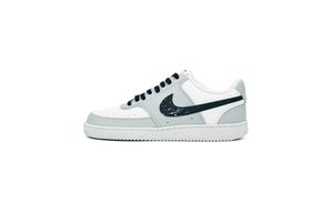 Nike Кроссовки для скейтбординга Court Vision 1 Abrasion Resistant Low top мужские бело-серые