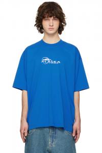 Туристическая футболка с надписью «Аляска» Vetements, синий