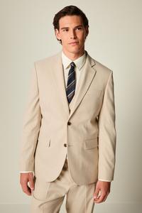 Приталенный фланелевый пиджак Next, нейтральный