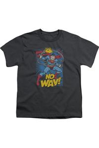 Футболка с коротким рукавом DC Comics No Way для детей Gildan, Charcoal