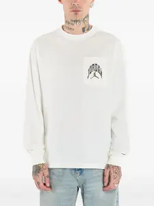 Футболка Brooklyn с круглым вырезом и длинным рукавом Jordan, бежевый