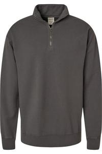 Толстовка ComfortWash by Hanes Garment-Dyed с застежкой-молнией на четверть длины, цвет new railroad grey