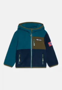 Флисовая куртка унисекс aurlandsfjord Trollkids, Dark Marine/Mystic Blue/Pine Green