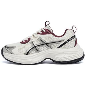 Низкие массивные кроссовки 4,5 см женские AGSDON, Beige Red