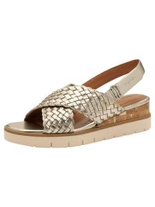 Сандалии на плоской подошве Tamaris, цвет light gold