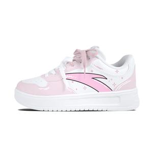 Расслабленные нескользящие устойчивые к истиранию низкие кроссовки для скейтбординга unisex ANTA, светло-розовый