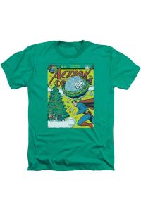 DC Comics Cover No. 93 Футболка для взрослых Heather Gildan, цвет kelly green