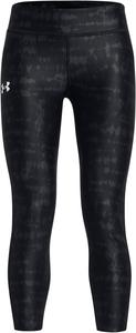 Брюки Under Armour Kids Heat Gear Armour Printed Ankle Crop, цвет Black/White 1