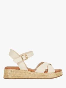 Босоножки на танкетке из натуральной кожи littleton Dune, экрю