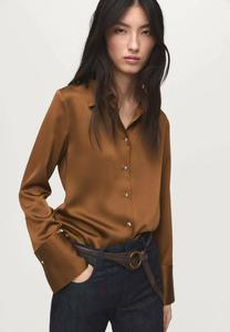 Блуза Mango Button-down blouse, Mustard Yellow