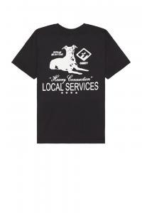 Футболка с надписью "тяжелая связь" Obey, черный