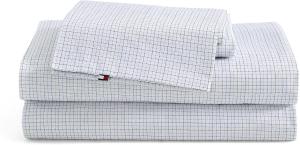Tommy Hilfiger Комплект постельного белья полный, из хлопкового перкаля, синий в клетку Нью-Ингленд