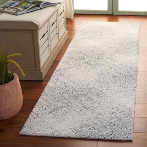 Ковер SAFAVIEH, 69 x 244 см, Abstract Collection, ковер-дорожка, Ivory & Black, ручной работы из шерсти, идеально для гостиной, коридора, прихожей, входа, спальни (ABT930Z)