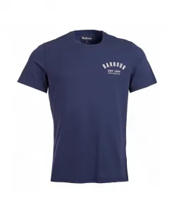 Футболка в стиле преппи Barbour, синий