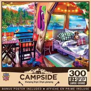Шедевры кемпинга - глэмпинг-стиль, пазл EZ Grip из 300 деталей Masterpieces Puzzles, multicolor