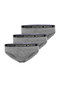 Набор из 3 женских трусов из мериноса «Олбери» Normani, серый