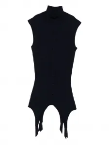 Топ без рукавов в рубчик Jean Paul Gaultier, синий